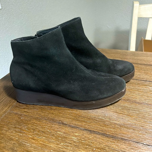 Lucky Brand Shoes - Lucky Brand Karmeya leather suede wedge boots size 9